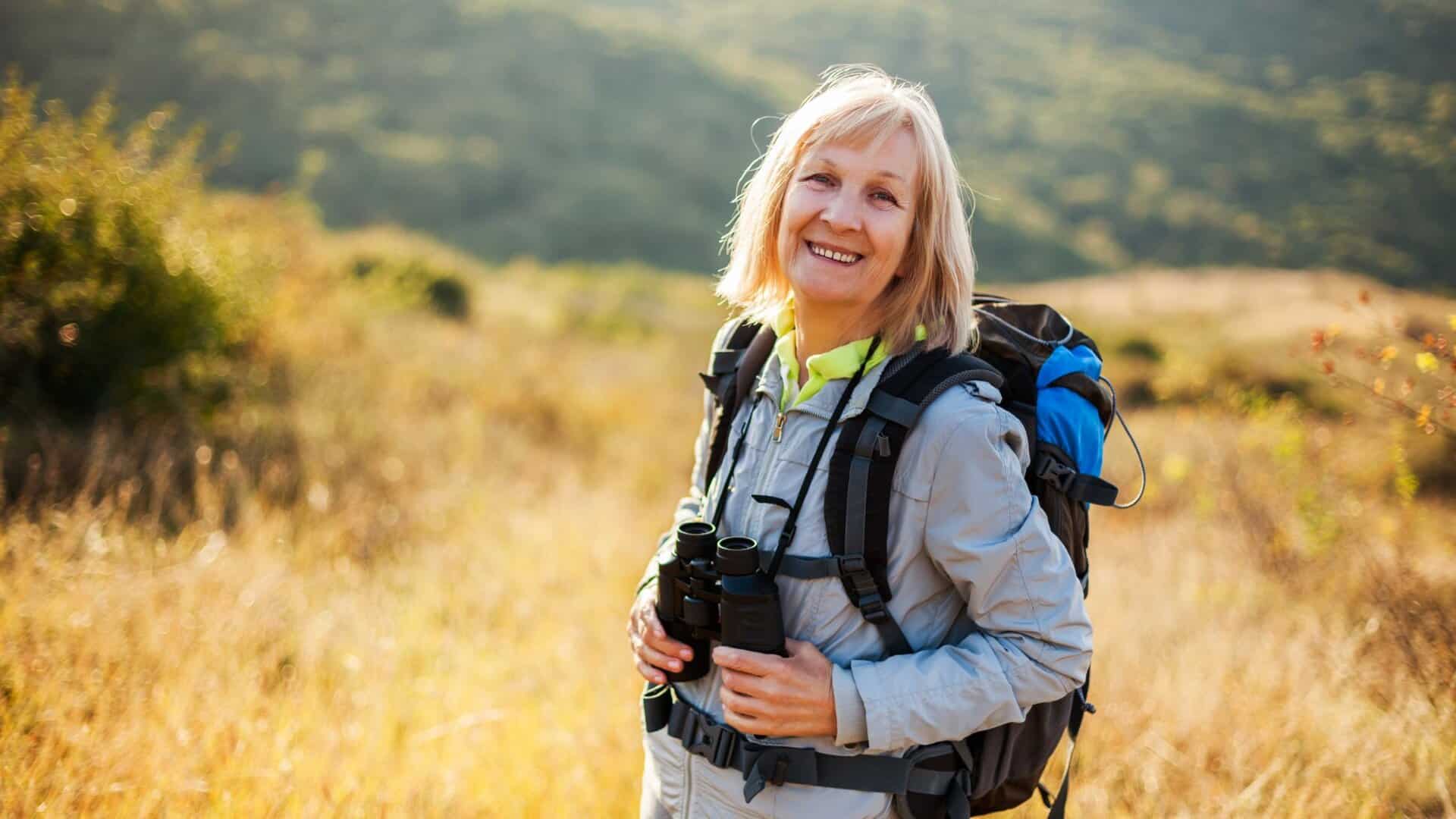 Woman Hiking Outdoors